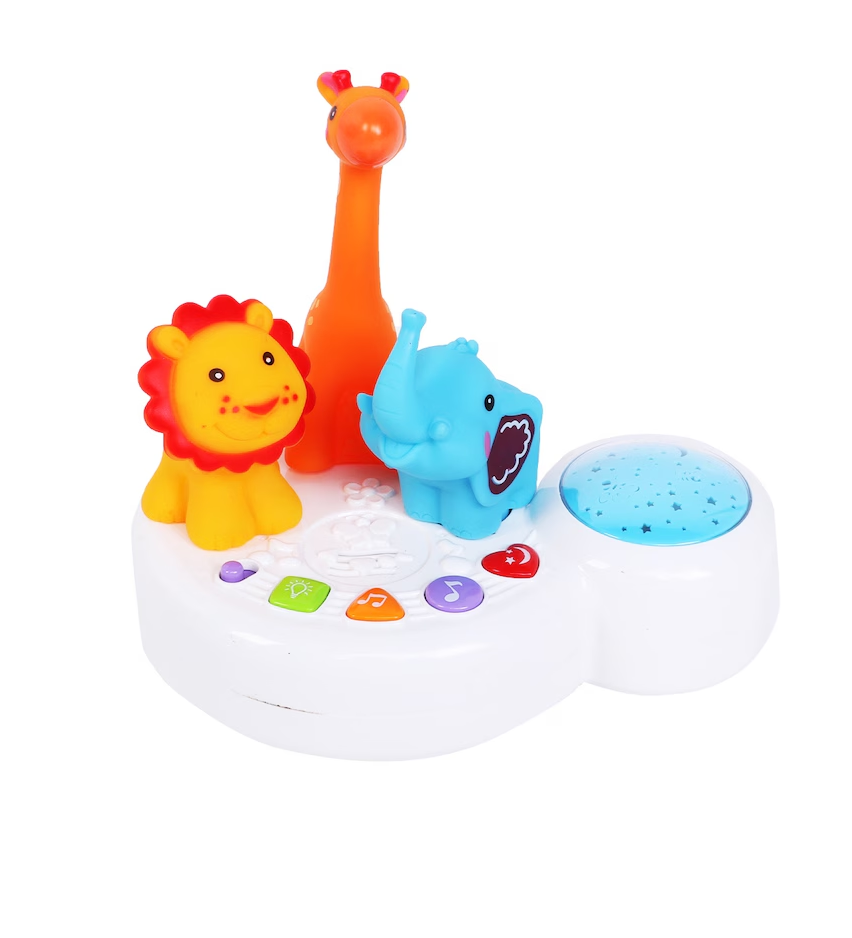 Proiector Muzical pentru Copii si Lampă de Veghe cu muzică liniștitoare