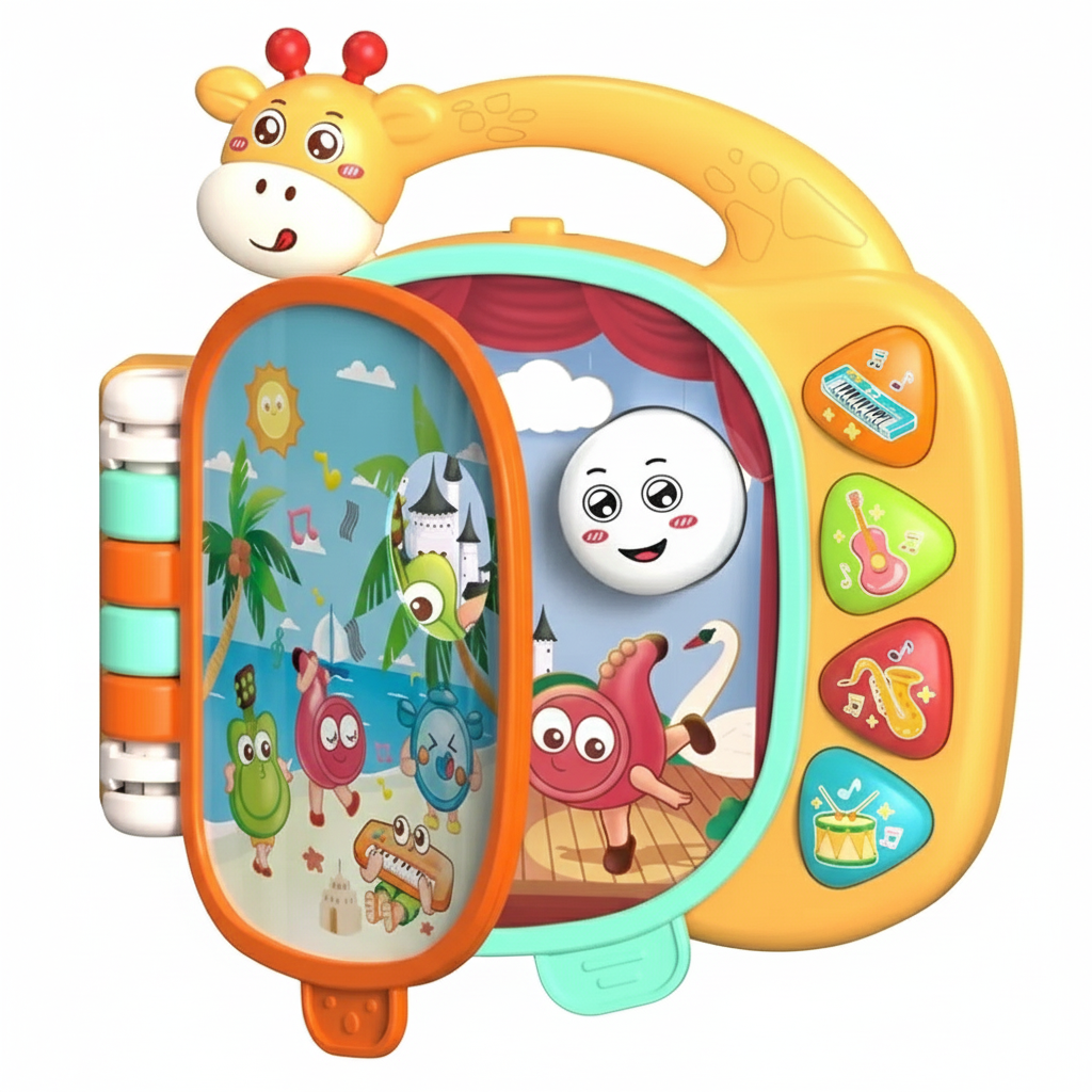 Carte interactivă girafă cu sunete și lumini