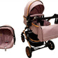 Carucior 3 in 1 Baby Care 531 Pro Roz