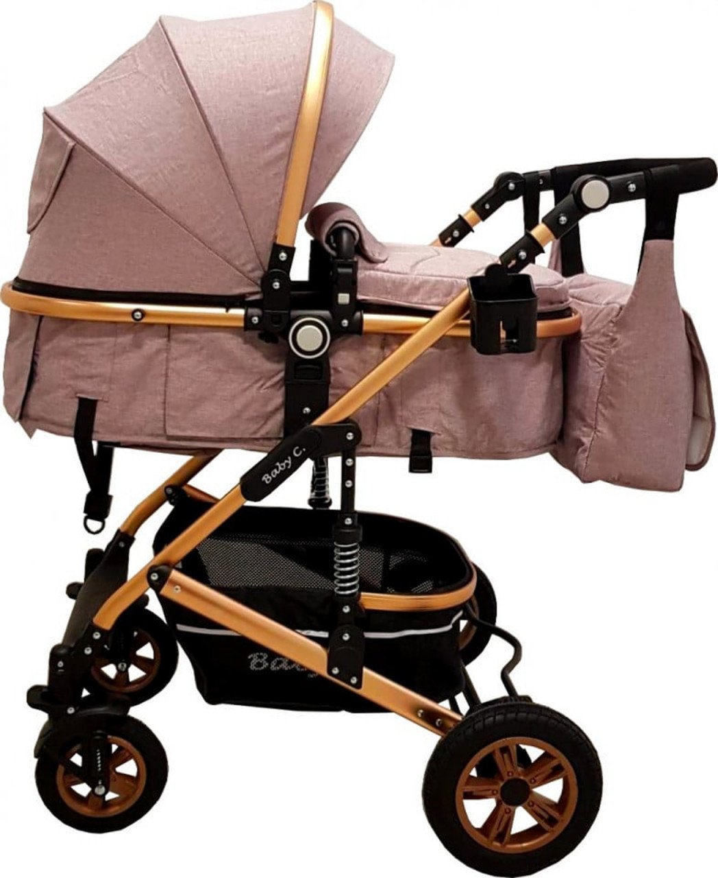 Carucior 3 in 1 Baby Care 531 Pro Roz