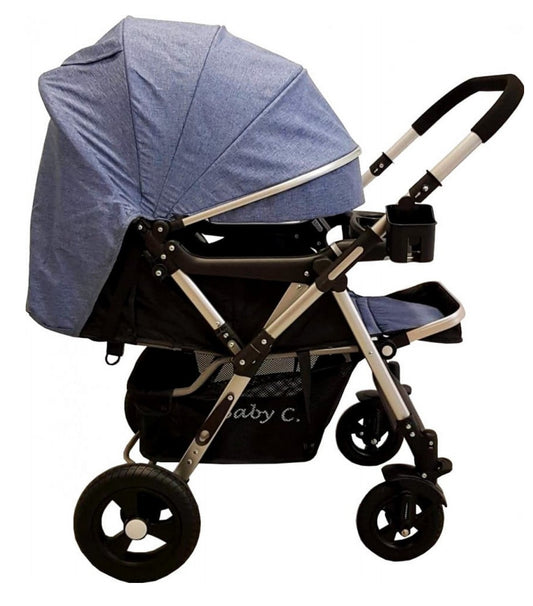 Carucior 2 in 1 Baby Care PRO 511 Albastru Jeans