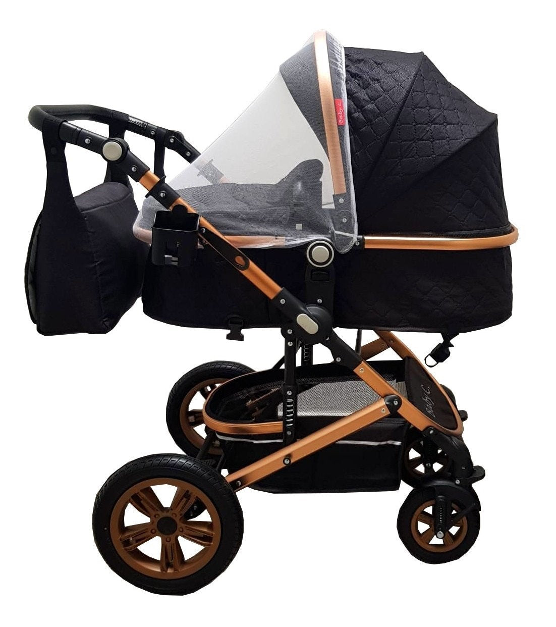 Carucior 3 in 1 Baby Care 530 Pro Negru