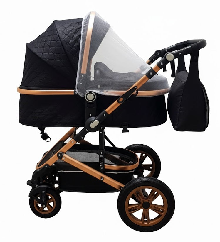 Carucior 3 in 1 Baby Care 530 Pro Negru