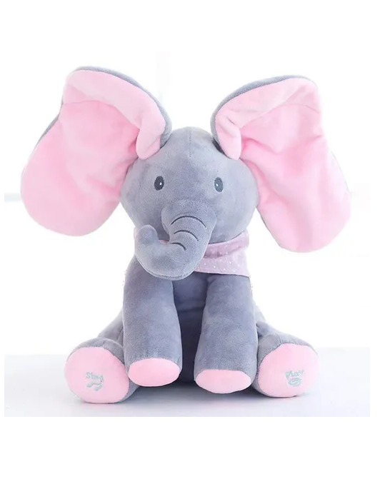 Jucărie Interactivă Elefant Cucu Bau Roz