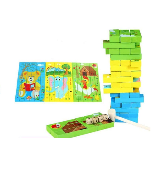 Jenga Turnul Instabil si Puzzle