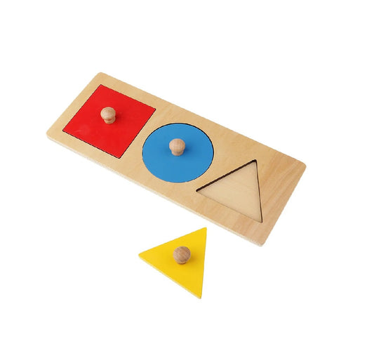 Puzzle Montessori cu forme geometrice