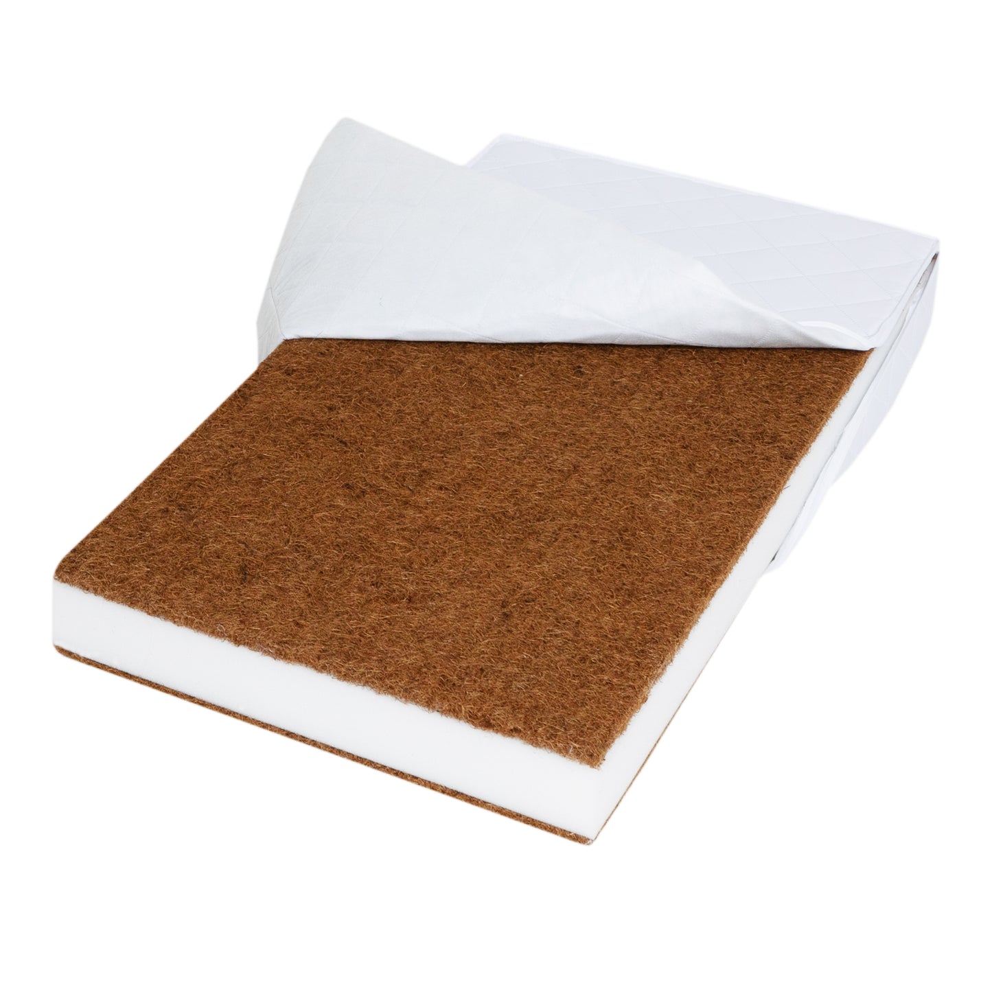 Saltea Komfort cocos-burete-cocos, husa detasabila, 120 x 60 x 12 cm