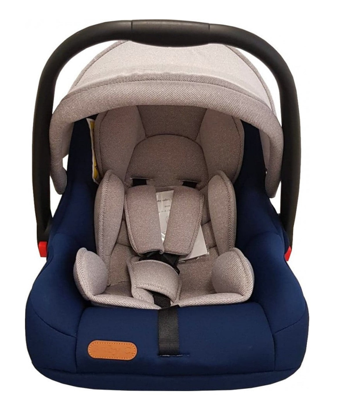 Scoica auto pentru bebelusi Baby Care Albastra, Maner reglabil, Omologare R-129 i-Size, Prindere in 5 puncte