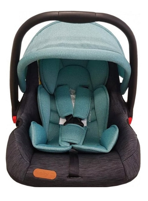 Scoica auto pentru bebelusi Baby Care Verde, Maner reglabil, Omologare R-129 i-Size, Prindere in 5 puncte