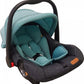 Scoica auto pentru bebelusi Baby Care Verde, Maner reglabil, Omologare R-129 i-Size, Prindere in 5 puncte
