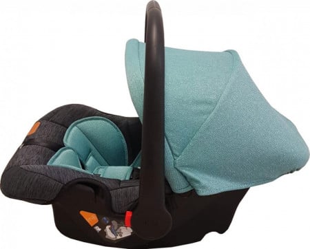 Scoica auto pentru bebelusi Baby Care Verde, Maner reglabil, Omologare R-129 i-Size, Prindere in 5 puncte