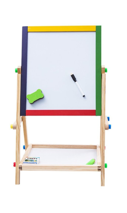 Tabla educativa din lemn cu 2 fete 50x40 cm